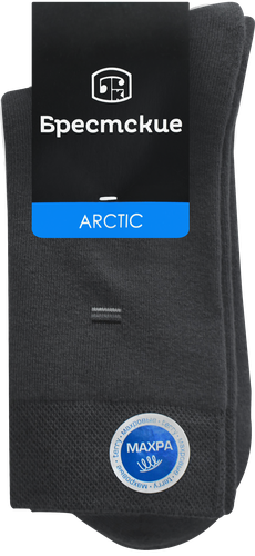 Носки мужские БРЕСТСКИЕ Arctic р. 25, 27, 29, темно-серые рис. 032/000, 
Арт. 14С2420, изображение