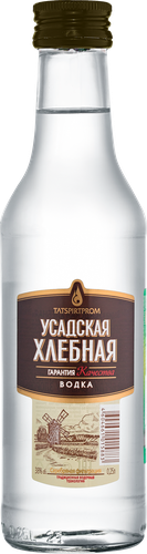 Водка УСАДСКАЯ ХЛЕБНАЯ 38%, 0.25л
