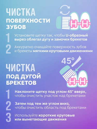 Зубная щетка COLGATE Ortho для брекетов, мягкая, фото
