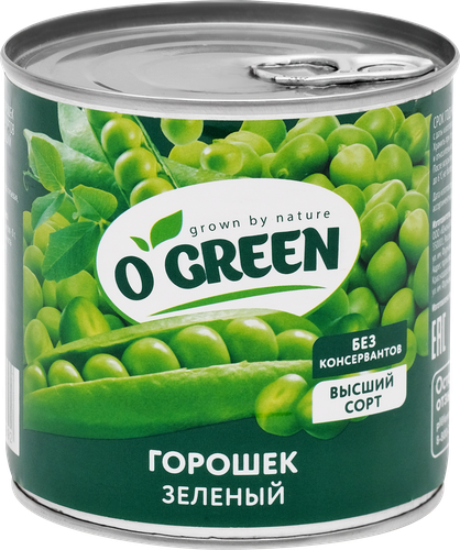 Горошек зеленый O´GREEN, 425мл, фото