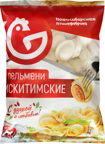Пельмени НПФ Искитимские, из мяса цыплят-бройлеров, 800г, фотография