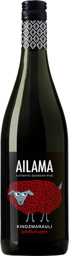Вино AILAMA Киндзмараули красное полусладкое, 0.75л, крупный план