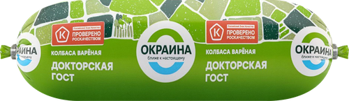 Колбаса вареная ОКРАИНА Докторская, 400г, вид