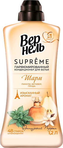 Кондиционер для белья ВЕРНЕЛЬ Супрэм Шарм, 1200мл, вид