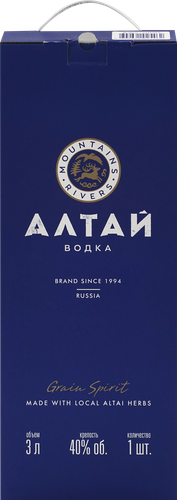 Водка АЛТАЙ 40%, в сувенирной коробке, п/у, 3л, фото