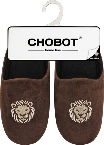 Тапки домашние мужские CHOBOT Лев р. 40–45, Арт. 04Т-113, крупный план