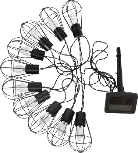 Гирлянда садовая на солнечной батарее GIARDINO CLUB Модерн, 2м 8 LED, Арт. 1452004, крупный план