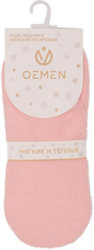 Носки женские OEMEN р. 23, 25 пушистые, цвет молочный, Арт. CR-5-1, крупный план