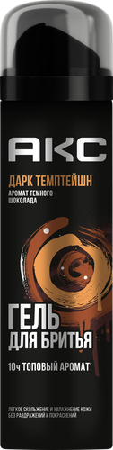 Гель для бритья AKC Дарк темптейшен, 200мл, вид