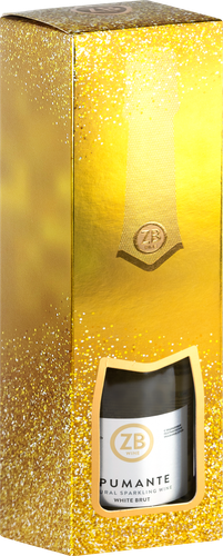Вино игристое ZB WINE Российское Крым Спуманте белое полусухое, п/у, 0.75л, вид