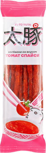 Колбаски сырокопченые ДЫМОВ со вкусом Томат Спайси, 70г, крупный план