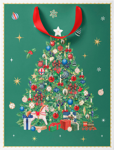 Пакет подарочный CITY HOME TRADE New Years Joy 31,5х25,5х11см, детальное фото