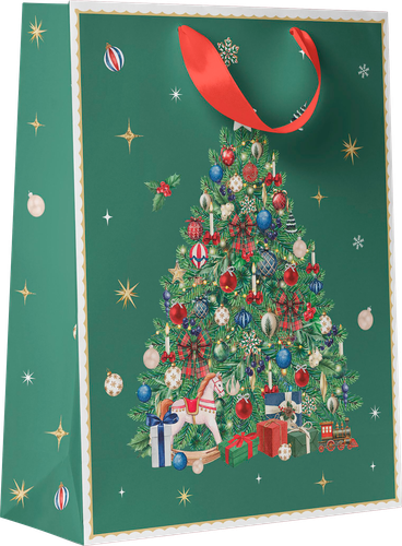 Пакет подарочный CITY HOME TRADE New Years Joy 31,5х25,5х11см, изображение