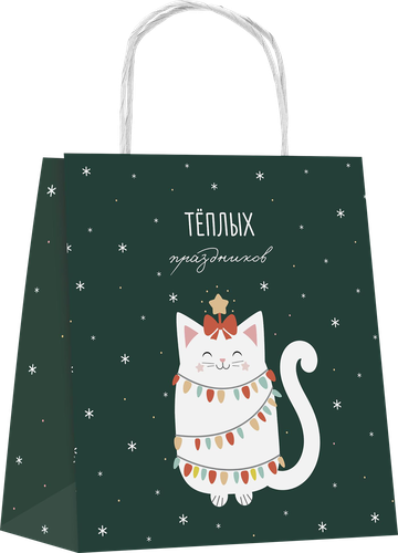 Пакет подарочный CITY HOME TRADE Vibe Year 26х26х11см, фотография