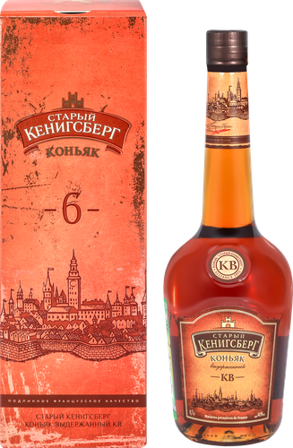 Коньяк СТАРЫЙ КЕНИГСБЕРГ КВ выдержанный 40%, п/у, 0.7л, вид