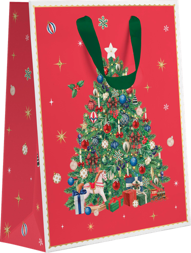 Пакет подарочный CITY HOME TRADE New Years Joy 31х26х11см, эффект, изображение