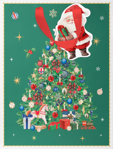 Пакет подарочный CITY HOME TRADE New Years Joy 31х26х11см, картинка