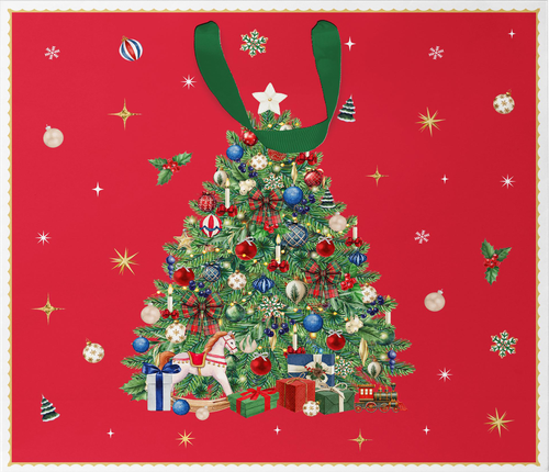 Пакет подарочный CITY HOME TRADE New Years Joy 41х45х18см, вид