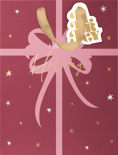 Пакет подарочный CITY HOME TRADE X-Mas Academy 23х19х10см, фотография