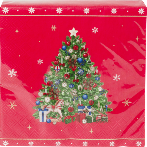 Салфетки бумажные CITY HOME TRADE New Years Joy 33x33x2см, 12шт, вид