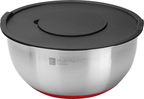 Миска PLATINUM CHOICE нержавеющая сталь с набором терок – 3шт, 4.8л, Арт. HLLG2, изображение
