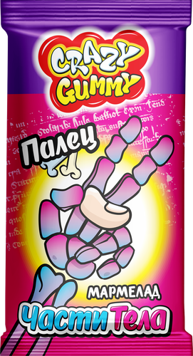 Мармелад КАНДИ КЛАБ Crazy Gummy Части тела, 10г, фотография