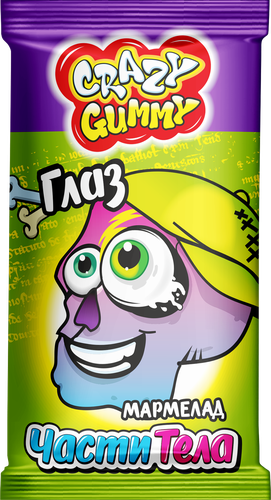 Мармелад КАНДИ КЛАБ Crazy Gummy Части тела, 10г, картинка