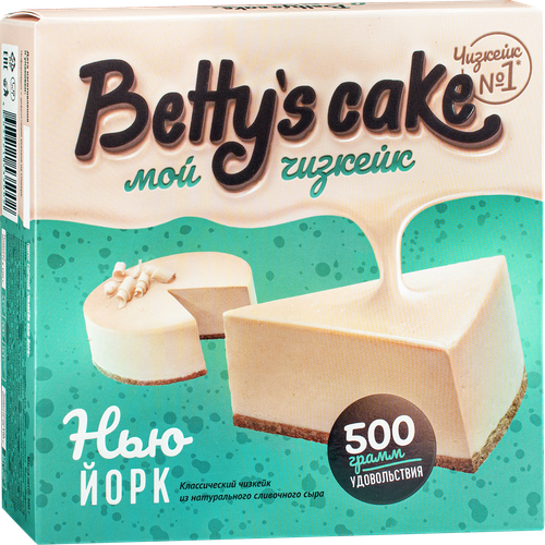 Пирог сырный BETTY'S CAKE Чизкейк Нью-Йорк, без змж, 500г, фото