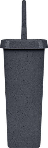 Набор для туалета SPIN&CLEAN Stone, ершик+подставка, закрытый, темный камень, Арт. SC340911026, фото