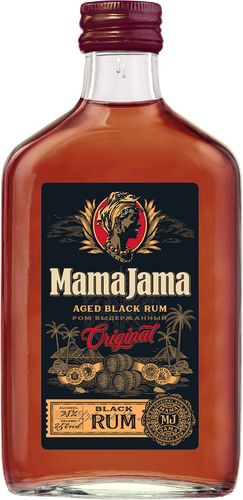 Ром MAMA JAMA Black выдержанный 38%, 0.25л