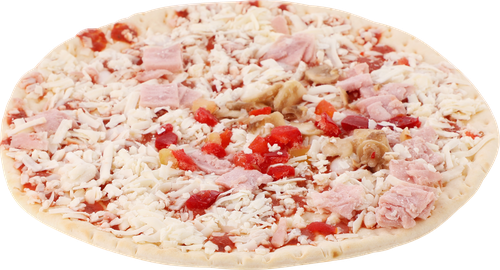 Пицца 365 ДНЕЙ с ветчиной и грибами, 250г, крупный план