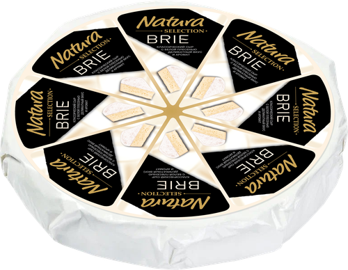 Сыр мягкий NATURA SELECTION Бри с белой плесенью 50%, без змж, весовой, фотография