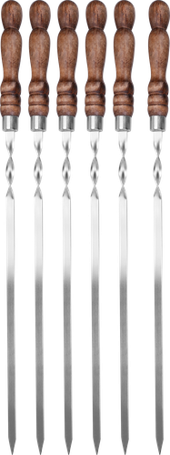 Набор шампуров PLATINUM CHOICE 10 предметов, в чехле, нержавеющая сталь, дерево, Арт. WL754, фото