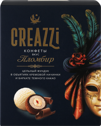 Конфеты CREAZZI вкус пломбир, 200г, изображение