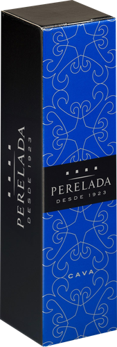 Вино игристое PERELADA Кава выдержанное белое брют, п/у, 0.75л, крупный план