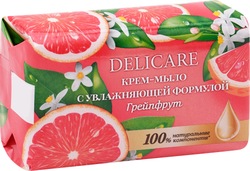 Крем-мыло DELICARE Sensitive care Грейпфрут, 90г, картинка