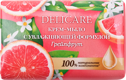 Крем-мыло DELICARE Sensitive care Грейпфрут, 90г, детальное фото