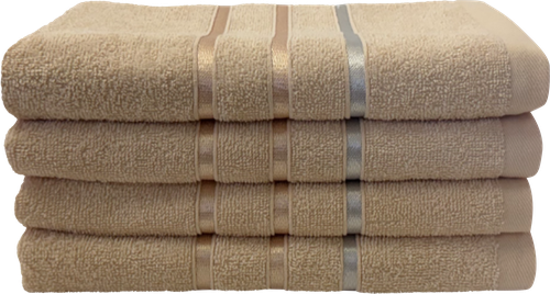 Полотенце махровое HOMECLUB Stripe 50х80см, цвет персиковый, Арт. HCS/5080/пер, вид