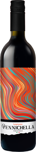 Вино PENNICHELLA Sangiovese ординарное сортовое красное полусладкое, 0.75л, изображение
