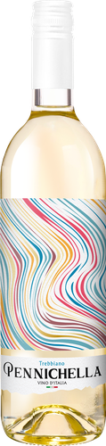 Вино PENNICHELLA Trebbiano ординарное сортовое белое сухое, 0.75л, изображение