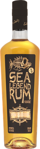 Ром SEA LEGEND Золотой выдержанный 37,5%, 0.5л, фото