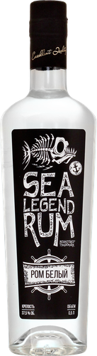 Ром SEA LEGEND Белый невыдержанный 37,5%, 0.5л, вид