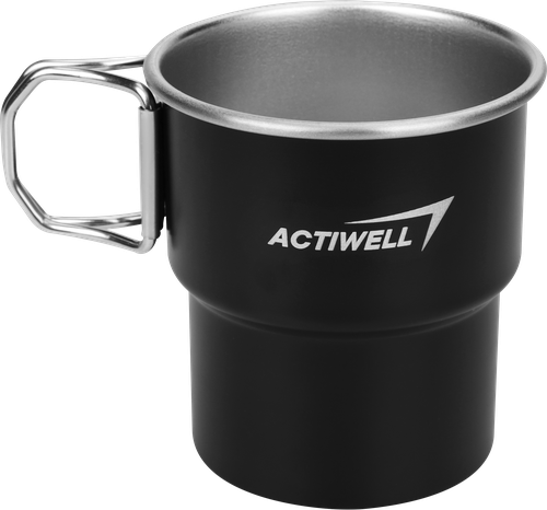 Кружка туристическая ACTIWELL 300мл, нержавеющая сталь, Арт. MU082007-1, картинка