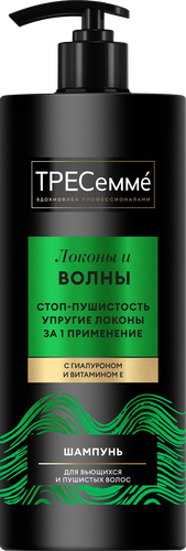 Шампунь для вьющихся и пушистых волос ТРЕСЕММЕ Локоны и волны, 1л, изображение