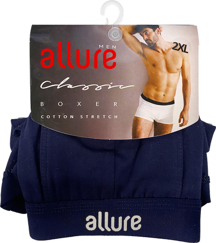 Трусы мужские ALLURE боксеры размер в ассортименте, темно-синие, Арт. ALR 00003, детальное фото