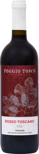 Вино POGGIO TOSCO Россо Тоскано сортовое красное сухое, 0.75л, картинка