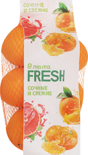 Апельсины Навел отборные, фасованные ЛЕНТА FRESH, весовые, вид