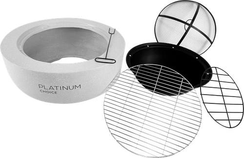 Очаг-гриль PLATINUM CHOICE 60х60х34см, сталь, Арт. ek23-2560403, детальное фото