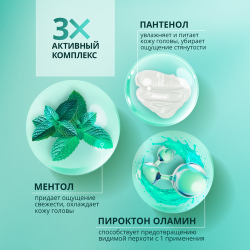 Шампунь-бальзам ШАУМА MEN 2в1 Защита от перхоти, 360мл, детальное фото