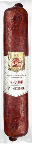 Колбаса сырокопченая МК ГРОДНЕНСКИЙ Мясной Прысмак, высший сорт, весовая, вид